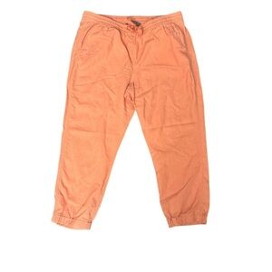 Point Sur Linen Blend Pull On Pants Size 14